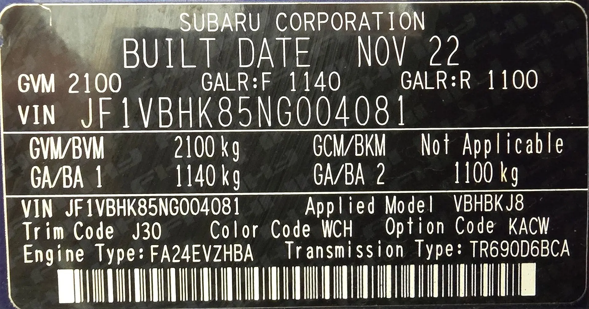 2022 Subaru WRX Gallery Image 36