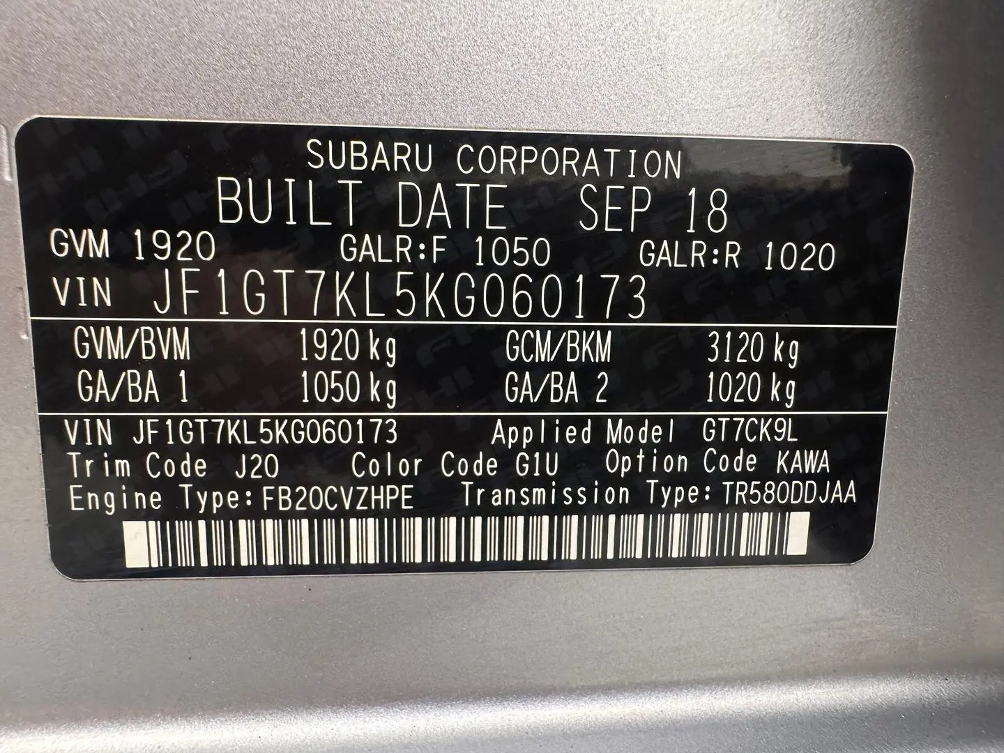 2018 Subaru Impreza Gallery Image 31