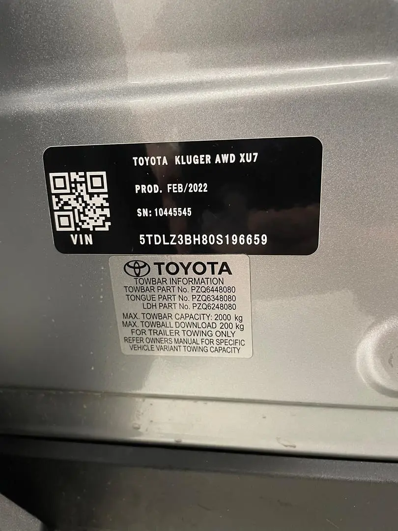 2022 Toyota Kluger Gallery Image 29