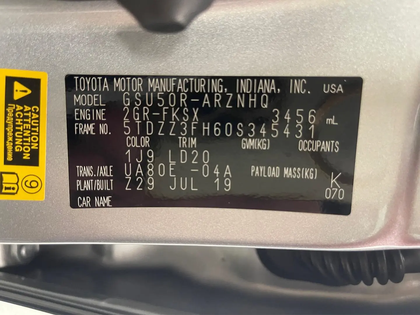 2019 Toyota Kluger Gallery Image 37